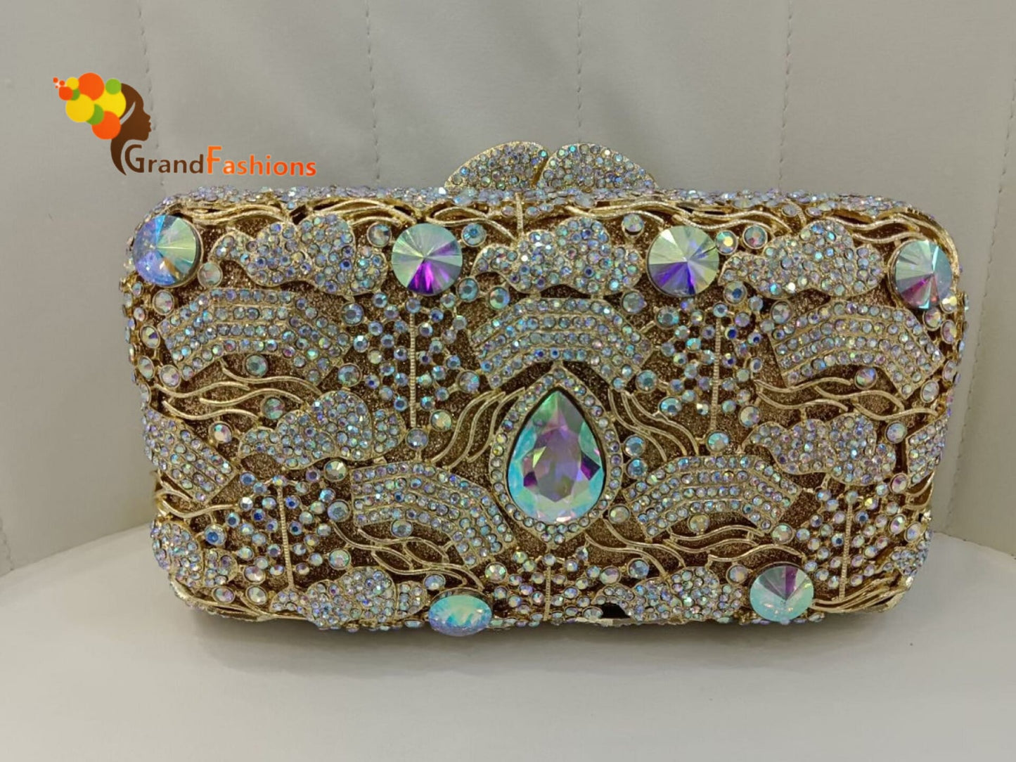 E Queen Layla Luxury Women's AAA Rhinestone Evening Clutch